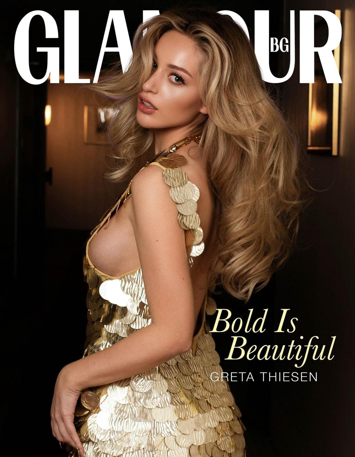 Greta Thiesen auf einem GLAMOUR Cover